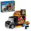 LEGO City Burger Van Maistas Iš Furgono Žaislas 5+ Metų Berniukams Ir Mergaitėms Transporto Priemonės Statybos Rinkinys Su Pardavėjo Minifigūra Ir Aksesuarais