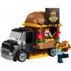 LEGO City Burger Van Maistas Iš Furgono Žaislas 5+ Metų Berniukams Ir Mergaitėms Transporto Priemonės Statybos Rinkinys Su Pardavėjo Minifigūra Ir Aksesuarais