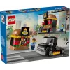 LEGO City Burger Van Maistas Iš Furgono Žaislas 5+ Metų Berniukams Ir Mergaitėms Transporto Priemonės Statybos Rinkinys Su Pardavėjo Minifigūra Ir Aksesuarais