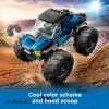 Konstruktorius LEGO City 60402 Mėlynas monstrų sunkvežimis su didelėmis padangomis, 148 dalių, 1 minifigūrėlė, nuo 5 metų