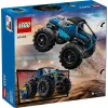 Konstruktorius LEGO City 60402 Mėlynas monstrų sunkvežimis su didelėmis padangomis, 148 dalių, 1 minifigūrėlė, nuo 5 metų