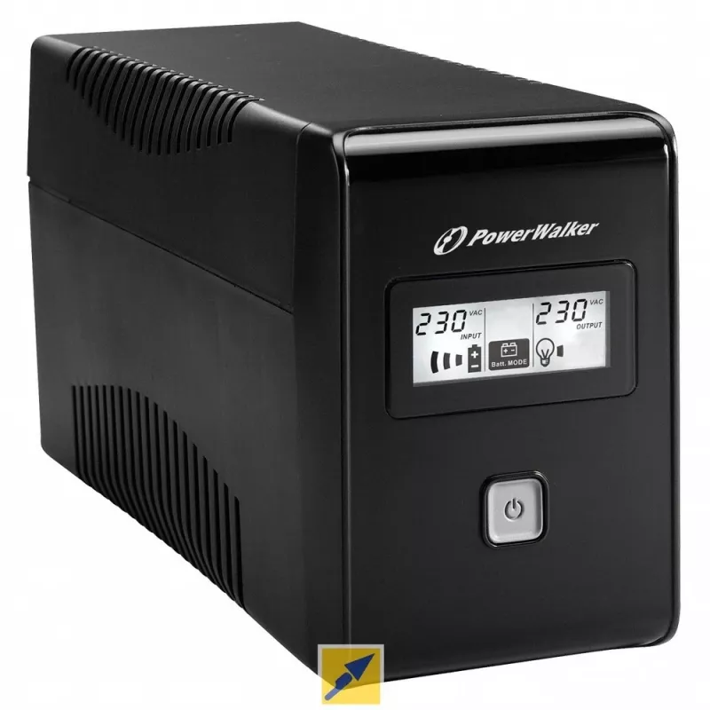 Nepertraukiamo maitinimo šaltinis PowerWalker VI 850 LCD linijinis interaktyvus 0,85 kVA 480 W