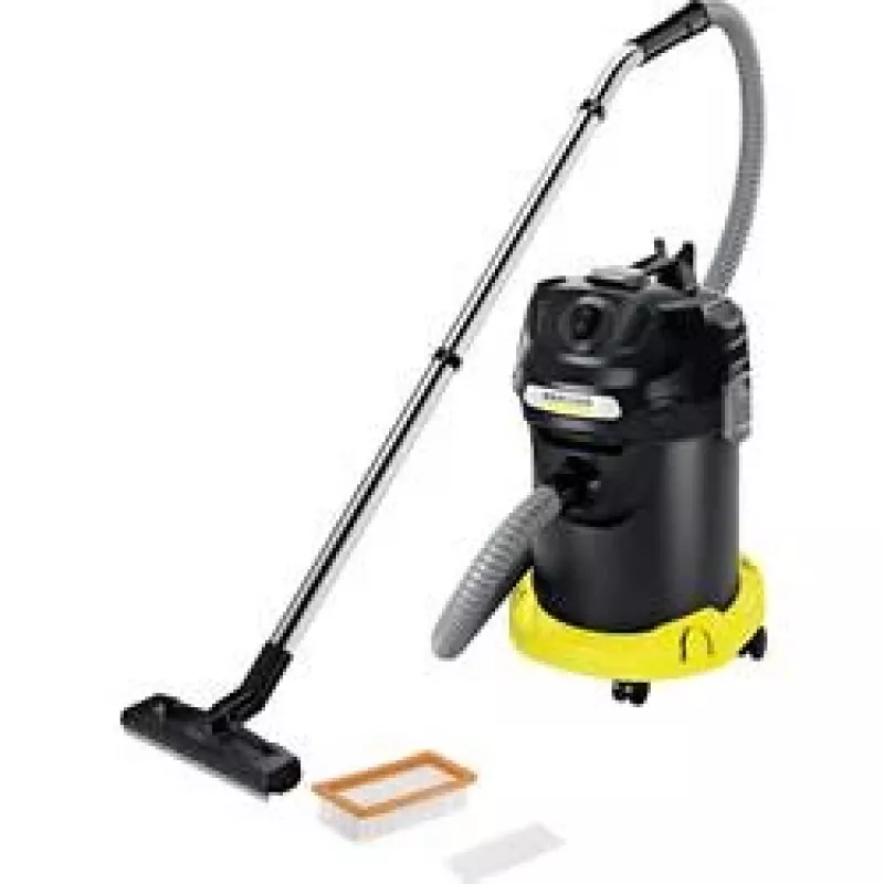 Sausas dulkių siurblys Karcher AD 4 Premium – 17 L, 600 W, be maišelio, metalinė žarna, chromuotas vamzdis