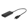Adapteris MHL (vyriškas) → HDMI (moteriškas) + USB Micro-B (moteriškas, 11 kontaktų) 16 cm