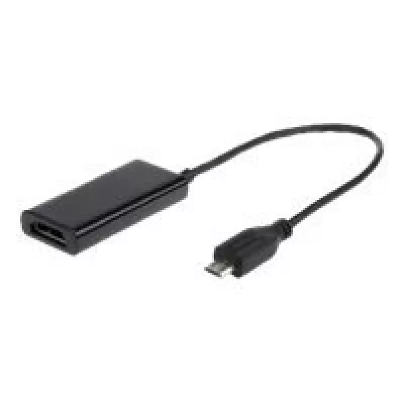 Adapteris MHL (vyriškas) → HDMI (moteriškas) + USB Micro-B (moteriškas, 11 kontaktų) 16 cm