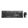 A4Tech KM-72620D - Klaviatūros ir pelės rinkinys - USB - US - Juoda