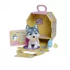 Simba Pamper Petz Husky 105950135 – mielas gyvūnėlis kūdikis su gėrimo ir šlapinimosi funkcija, vystyklai su spalvos keitimo funkcija, stebuklinga letenėlė ir trys staigmenos