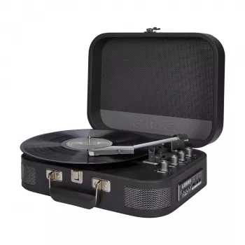 AIWA VPX-1951/TN Belt Drive Patefonas su Bluetooth 5.0, USB Įrašymu, Įmontuotais Garsiakalbiais, 33/45/78 aps/min