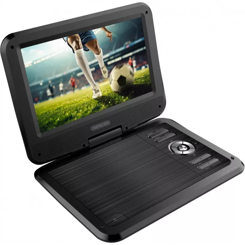 SENCOR SPV 2105 10,1 colių nešiojamas DVD grotuvas su USB/SD, sukamu ekranu, automobiliniu adapteriu