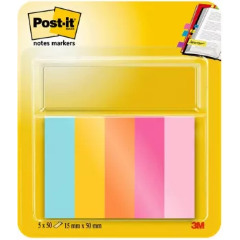 3M Page Marker 670-5-BEA Spalvoti skirtukai 5x100 lapų/pakuotė