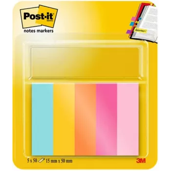 3M Page Marker 670-5-BEA Spalvoti skirtukai 5x100 lapų/pakuotė