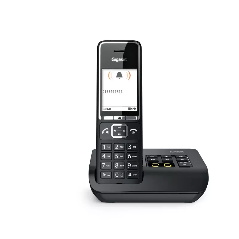 Gigaset Comfort 550A belaidis telefonas su atsakikliu, juodas