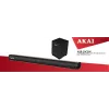 AKAI Garsinė juosta ASB-20CSW 2.1 80W Belaidis žemų dažnių garsiakalbis Bluetooth 5.0 HDMI ARC