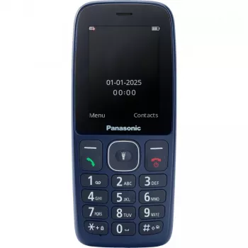 Panasonic KX-TF400EXC Blue Feature Phone su dideliais mygtukais ir SOS mygtuku