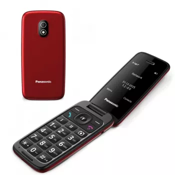 Panasonic KX-TU410EXR sulankstomas mobilusis telefonas - raudonas
