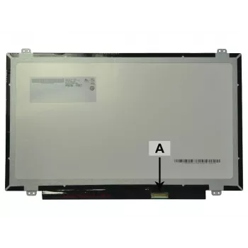 2-Power 14,0 colių HD blizgus nešiojamojo kompiuterio LCD ekranas su laikikliais - 1366x768 - 40 kontaktų LVDS