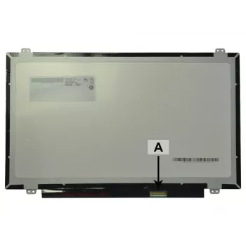 2-Power 14,0 colių HD blizgus nešiojamojo kompiuterio LCD ekranas su laikikliais - 1366x768 - 40 kontaktų LVDS