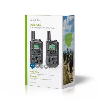 Nedis racijų rinkinys WLTK0500BK 5 km atstumas 8 kanalai PMR446