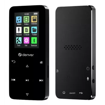 Denver MP-1830B Juodas MP4 grotuvas su Bluetooth, 1,8 inch ekranu, 4GB, juodas