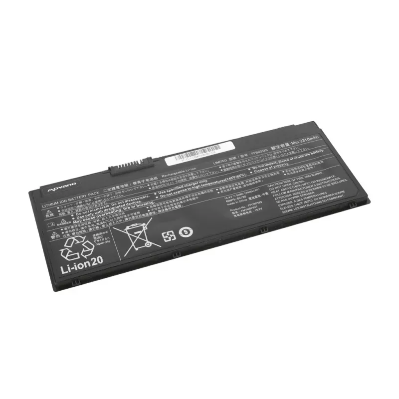 MITSU Akumuliatorius FPB0338S, skirtas Fujitsu LifeBook U758 - 3490 mAh (50 Wh)