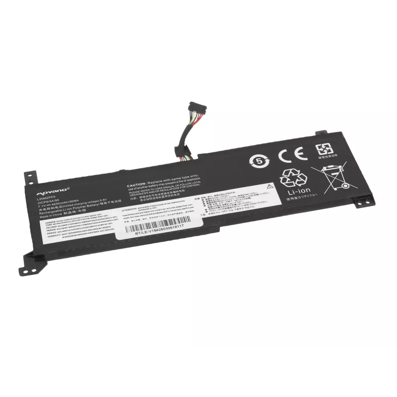 MOVANO akumuliatorius L20M2PF0 L20C2PF0 L20L2PF0, skirtas Lenovo V14 V15 V17 G2-ALC G2-ITL - 4650 mAh (36 Wh)
