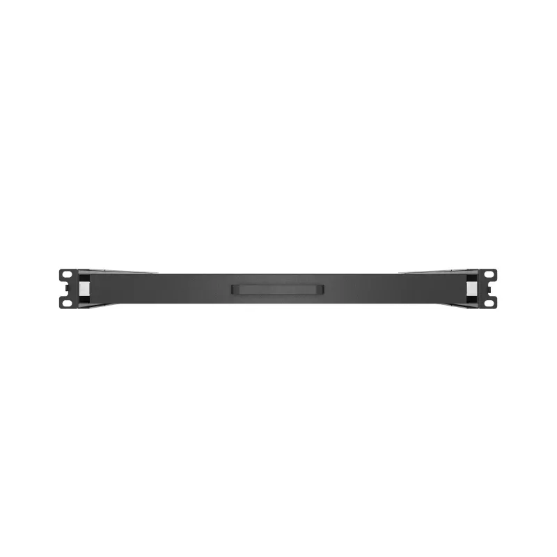 Lanberg 19 inch 1U Sliding Rack Shelf 500mm Depth Black 35kg Load Capacity
