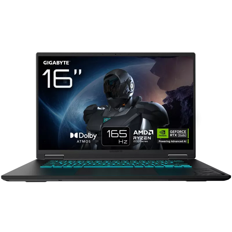 Gigabyte GAMING A16 3VHK3EEC93SH 16 inch QHD+ AMD Ryzen 7 260 16GB 512GB SSD RTX 5060 Windows 11 Home English Keyboard 2 metų garantija