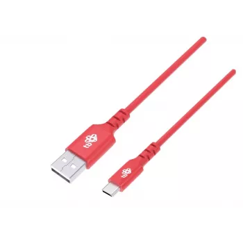 TB USB-C į USB-C laidas 1m raudonas 100W PD greitas įkrovimas ir duomenų sinchronizavimas