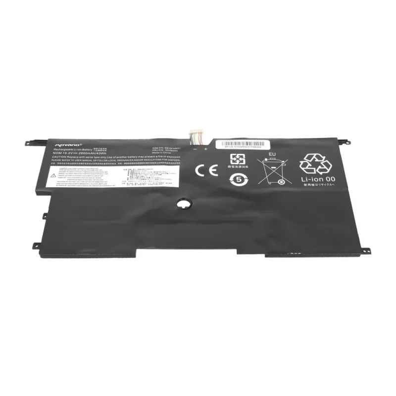 MOVANO baterija, skirta Lenovo ThinkPad X1 Carbon Gen 2/3 - 2800 mAh (43 Wh)