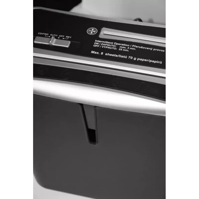 WALLNER Smulkintuvas XD805 CD Skersinis Pjovimas, 8 Lapai, 15L, Juodas