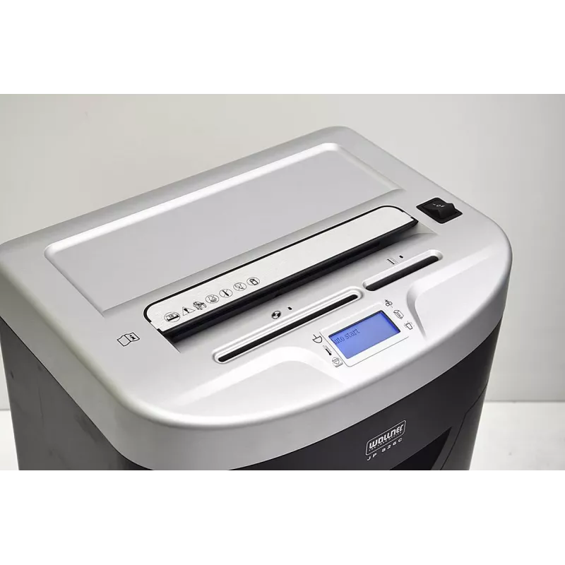 WALLNER Smulkintuvas JP 826C kryžminis pjovimas, P-4, 8 lapų, 15 L, juodas