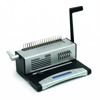 WALLNER S-68 Comb Binding Machine - Manual, A4, 21 Holes, 450 Sheets Capacity
