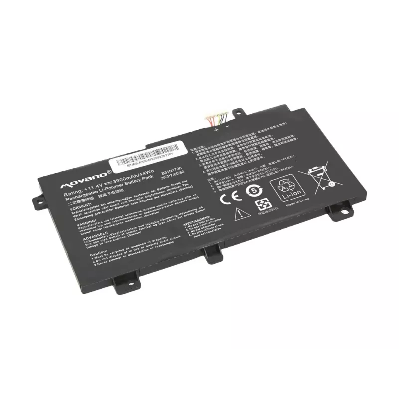 MOVANO akumuliatorius B31N1726, skirtas Asus FX504, FX505, FX80G - 3900 mAh (44 Wh)