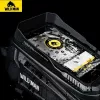 WILDMAN XT5 Frame Bag Black - Dviratininkų rėmo krepšys su telefono kišene, vandeniui atspari PU oda
