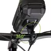 WILDMAN Bicycle Frame Bag su Telefono Laikikliu, Juoda, 1L