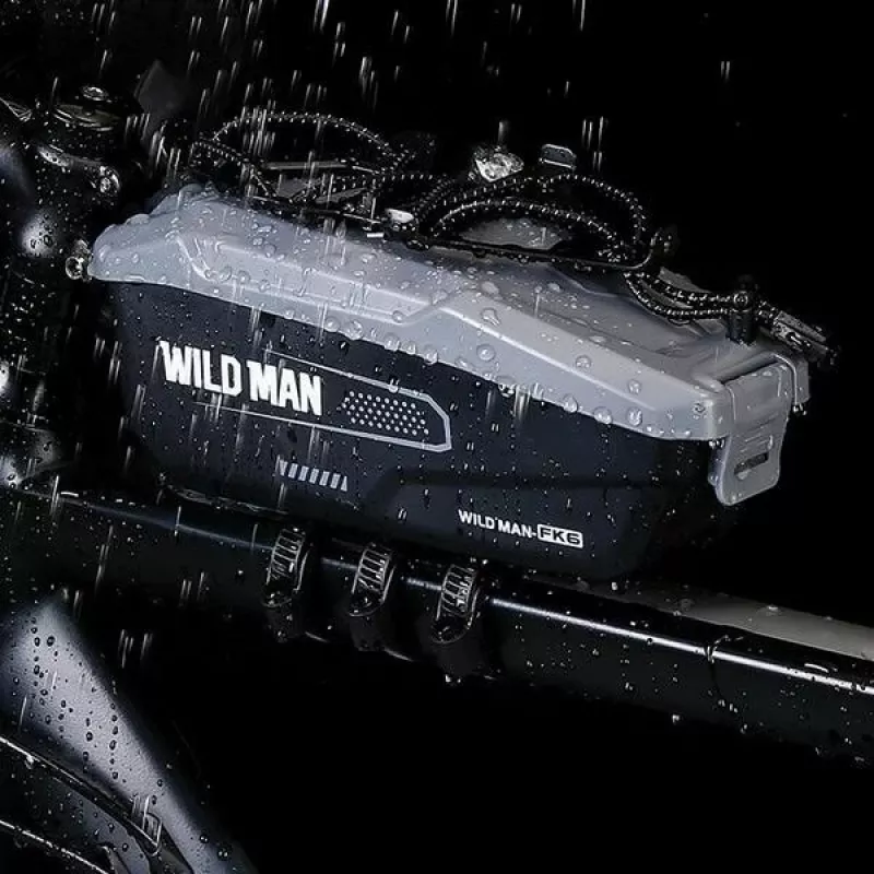 WILDMAN FK6 Dviračio Rėmo Krepšys Pilkai-Juodas