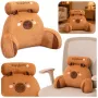 LEAN TOYS Atlošo Pagalvė Kėdei ir Lovai Capybara Ruda 60 x 40 cm