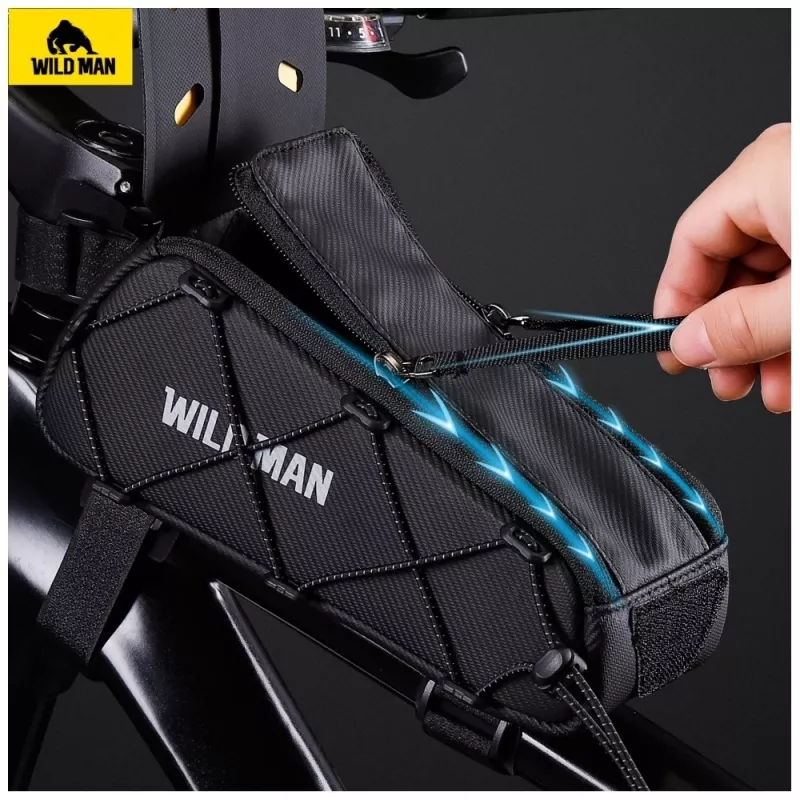 WILDMAN GX100 Dviračio Rėmo Krepšys - Juodas
