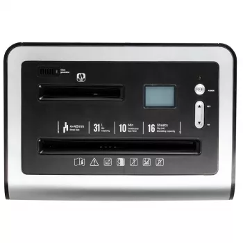 DELI E9917EU kryžminio pjovimo popieriaus smulkintuvas, 10 lapų, 20 l, juodas