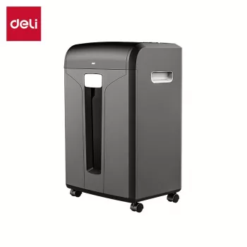 Deli E14400 kryžminio pjovimo popieriaus smulkintuvas, 12 lapų, 23 l, juodas