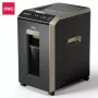 DELI ET089 kryžminio pjovimo popieriaus smulkintuvas, 8 lapai, 15 l, juodas