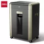 Deli ET099 kryžminio pjovimo popieriaus smulkintuvas, 10 lapų, 15L, P-4 saugumo lygis