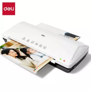 DELI Office Laminator ET102 A4 - Karštas ir šaltas laminavimas, 2 volai, 250 mm/min, juodos spalvos