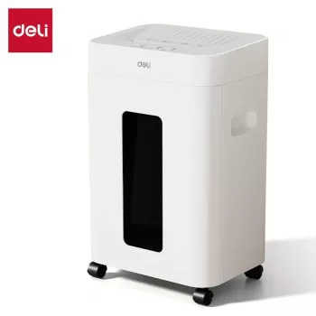 Deli ET048 kryžminio pjovimo popieriaus smulkintuvas, 8 lapai, 15 L, juodas