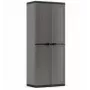 KETER Garden Wardrobe Jolly IT - pilka/juoda, 200L, užrakinama lauko spintelė