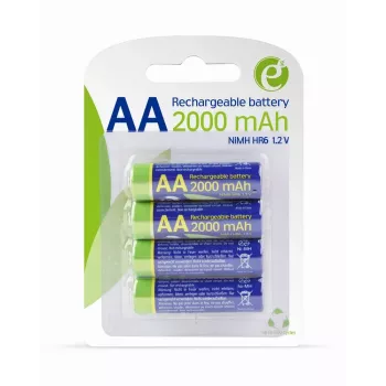 GEMBIRD EnerGenie Įkraunamos AA Baterijos 2000 mAh 4 vnt. Blisteryje