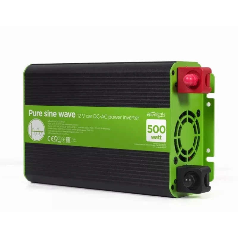 Gembird 12V į 230V gryno sinuso keitiklis 500W