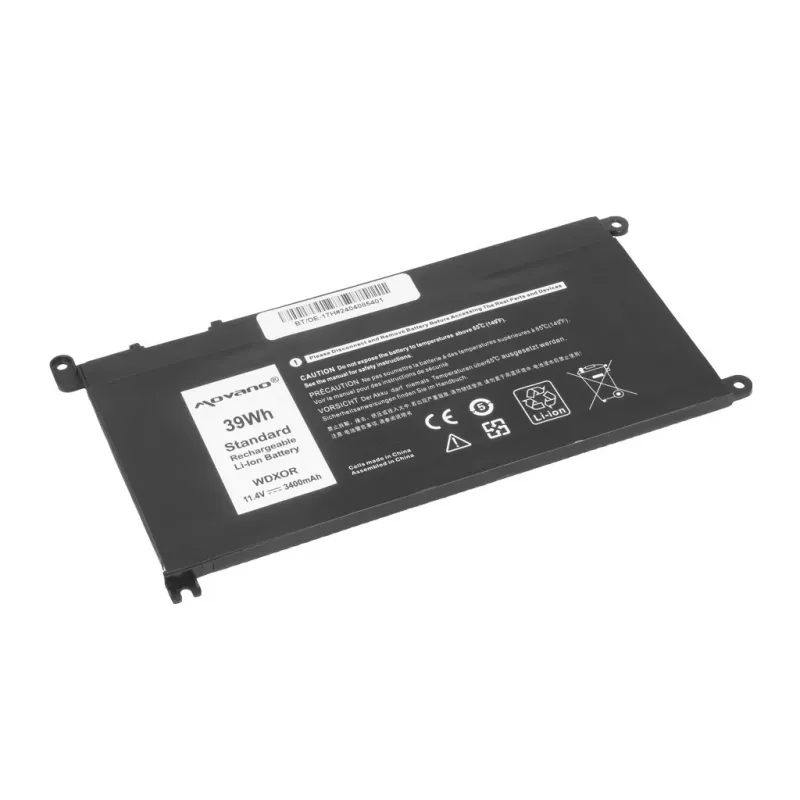 MITSU baterija WDX0R P75F P62F P66F T2JX4 WDXOR, skirta Dell - 3400 mAh (39 Wh)