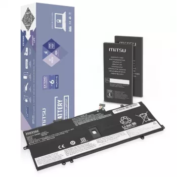 MITSU akumuliatorius, skirtas Lenovo ThinkPad X1 Yoga 4 5 Carbon 7 8, 3325 mAh (51 Wh), 15.36V