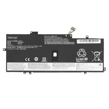 MITSU akumuliatorius, skirtas Lenovo ThinkPad X1 Yoga 4 5 Carbon 7 8, 3325 mAh (51 Wh), 15.36V